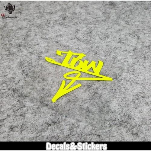 NO.LN298 Tow strap traction rope Indicator arrow MOTO GP Reflective Car Sticker Decals Racing Motorcycle Windshield Tank cup