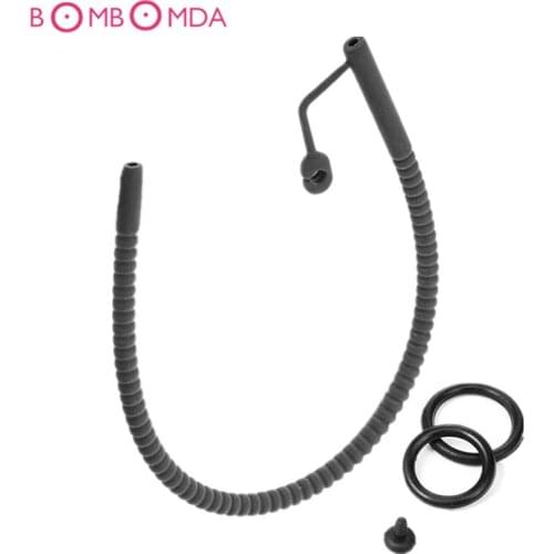 Male Urethral Sound Catheter Silicone Penis Plug Sounding Urethral Dilator Male Chastity Device Sex Toy For Men Gay Masturbation