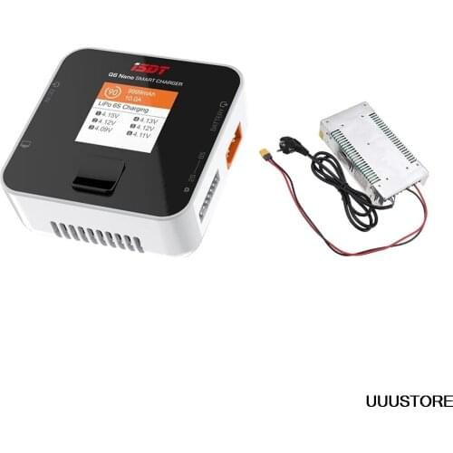 ISDT Q6 Nano BattGo 200W 8A Lipo Battery Charger With Hobbyporter 24V 16.7A 400W Power Supply Adapter EU Plug