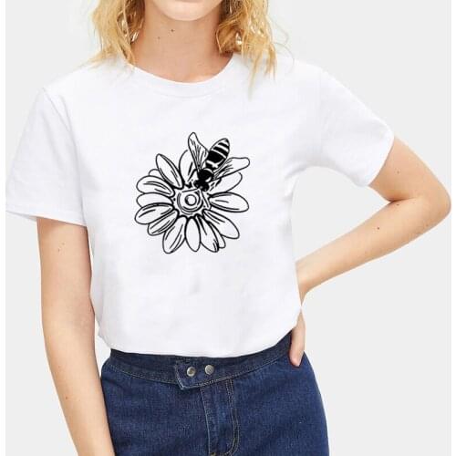 2020 Tshirts Fashion Womens Summer Print T Shirt Women O-Neck Short Sleeve Print Tee Shirt Femme Tops Loose Camiseta Mujer