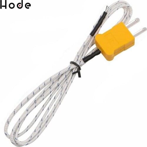 1/5pcs 1m 2m 3m 5m Wire K Type Thermocouple Sensor Probe Test Temperature