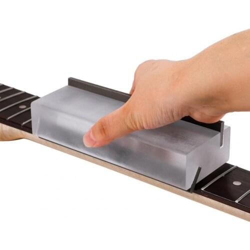 1pcs Guitar Acrylic Fret Crowning End Bevel-Flush Files Tool 35° 90° Degree Angled Steel Fine Fret File Guitarra Luthier Tool