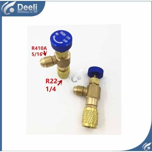 2pcs/lot new Refrigeration Charging Adapter refrigerant retention control valve Air conditioning charging valve R410A R22