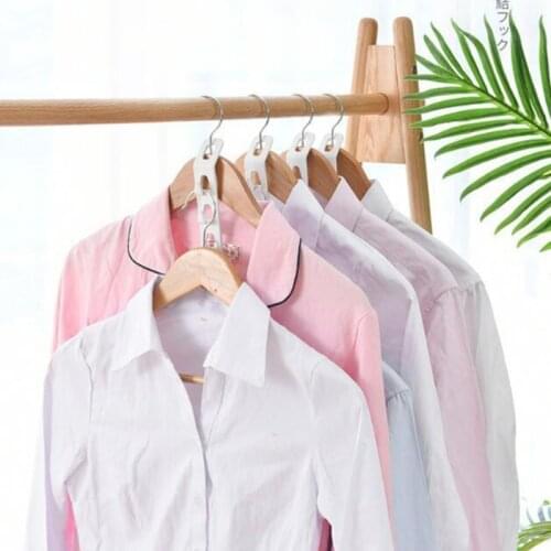 4pcs Wardrobe Space-Saving Multilayer Storage Rack Clothes Connection Stack Hanger Hooks For Bedroom Organizer