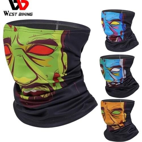 WEST BIKING Brand New 3D Printed Sport Scarf Winter Thermal Neck Gaiter Magic Party Balaclava Men Women Cycling Fishing Headwear