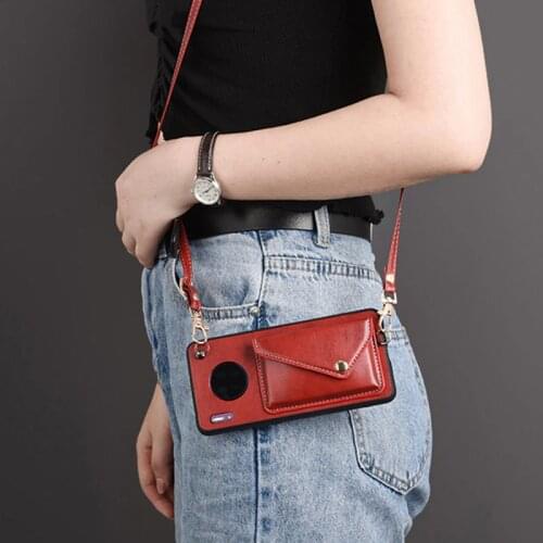 For Samsung S20 Galaxy Crossbody Case Long Lanyard Card Slot Book Flip Case Wallet Cover for Samsung S20Ultra S20+ Leather Cases