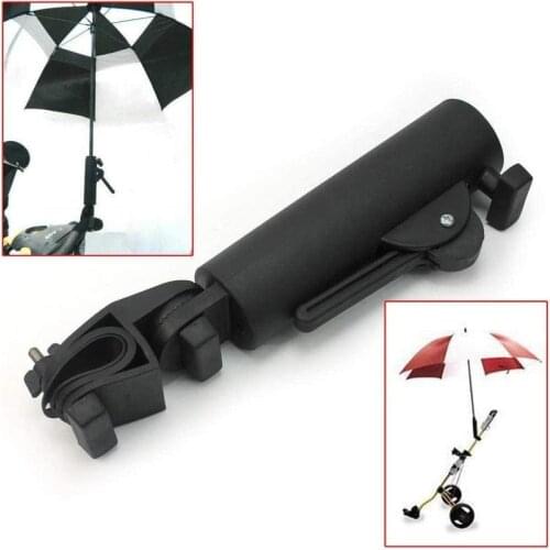 Golf Cart Umbrella Holder Trolley Double Lock Connector Adjustable Angle Lock Umbrella Stand Bike Buggy Cart Baby Pram Wheelchai