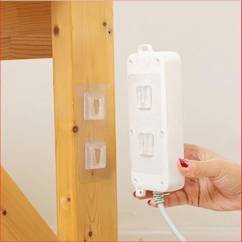 Double-Sided Adhesive Wall Hooks Hanger Strong Transparent Hooks Suction Cup Sucker Wall Storage Holder For Kitchen Bathroo