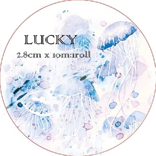 Fairy Jellyfish Washi Tapes Bullet Journal Masking Tape Adhesive Tape DIY Scrapbooking Washi Stickers