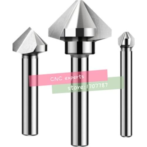 New 1PCS 6.0mm-50mm Chamfer Cutter 60 Degree /90 Degree Chamfering Drilling Mill Drill Milling Cutting Tools 12/16/20/25/30/50mm