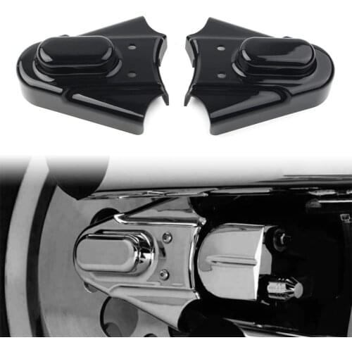 2PCS Gloss Black ABS Motorbike Phantom Axle Covers for Harley Softail FXST/C 1998-2007