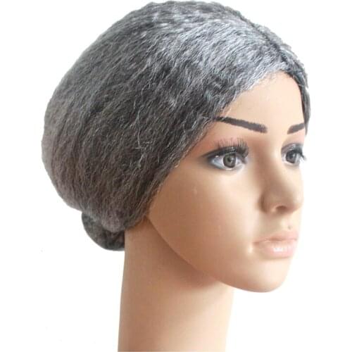 Creative Old Lady Cosplay Wear Gray Props Wig Halloween Party Performance Props Wig diy Accessories Headwear