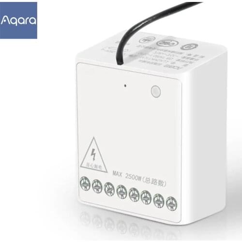 Original Xiaomi Aqara Relay Module Two-way Control Double Channels AC Motor Wireless Controller Smart Home For Xiaomi Mi Home
