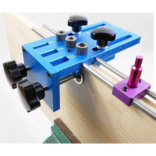 3 In 1 Drilling Guide Kit Doweling Jig Pocket Hole Jig oinery System Hole Puncher Carpentry Woodworking Tools