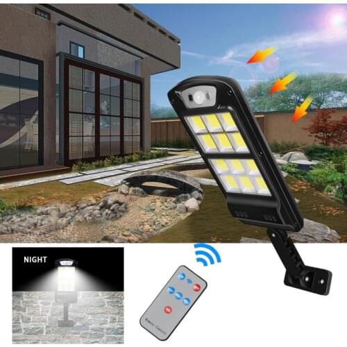 New Practical Powerful Intelligent Human COB Solar Light Led Outdoor Lamp PIR Motion Sensor Garden Wall Street Lights Decorative