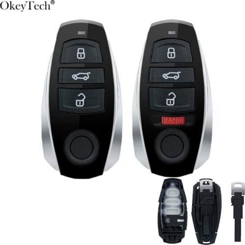 Okeytech 3/4 Buttons Modified Remote Car Key Shell Fob For VW For Volkswagen Touareg 2010-2014 Case Cover Car Key Replacement