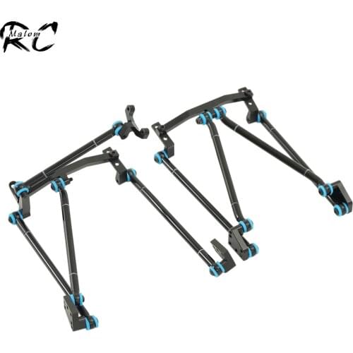 Front Rear Chassis Suspension Links Panhard Bar with Link Mount for 1/10 RC Crawler RC4WD Trail Finder 2 TF2 Leaf Spring Upgrade