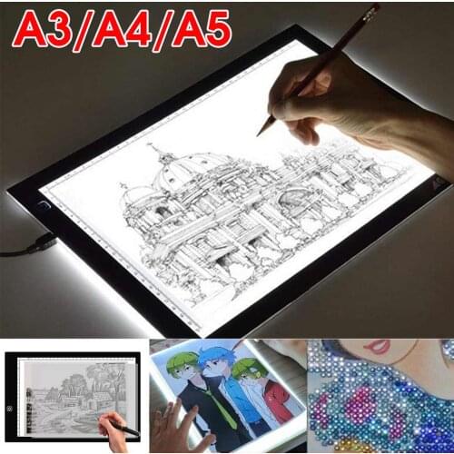 KaKBeir A3 A4 A5 Graphics Tablet LED Drawing Tablet Art Stencil Drawing Board Light Box Tracing Table Pad Electronics Writing