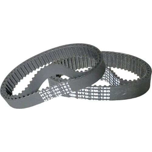Rubber Timing Belt 60-63 Teeth Perimeter 180-189mm HTD3M180/3M183/3M186/3M189 Transmission Belt