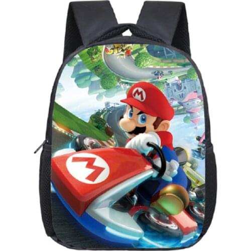 Mario Bros Backpack Kids School Bag Kindergarten Bag Rucksack Knapsack Childrens Backpack Fashion Rucksack
