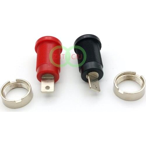 Binding Post Banana Jack for 4mm Safety protection Plug Red + Black New