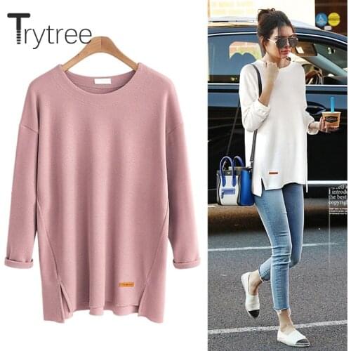 Женские футболки с длинным рукавом Trytree China At AliExpress