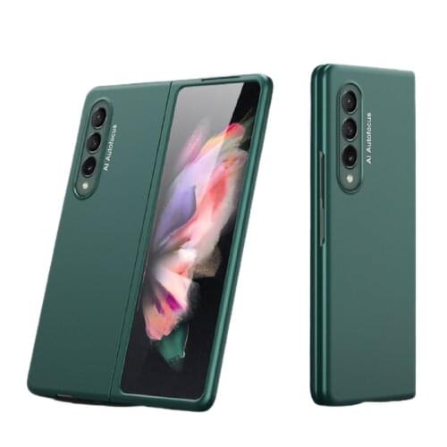 Ultra-thin Frosted Foldable Phone Case for Samsung Galaxy Z Fold 3 5G Full Coverage Anti-fall Fold Cover for Samsung Fold3 W22