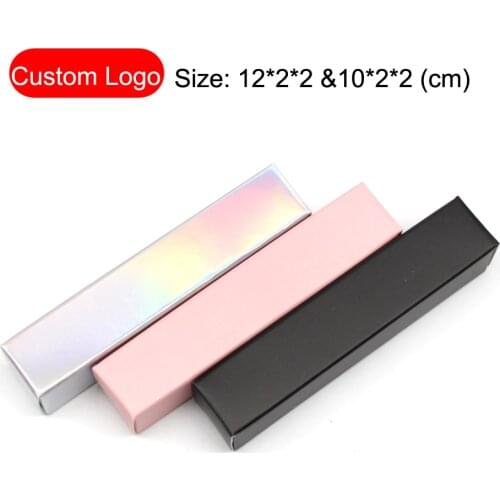 Lip Gloss Pack Empty Paper Boxes Blank DIY Custom Private Label Storage Containers Wholesale 12*2*2cm Lip Stick Packaging Box
