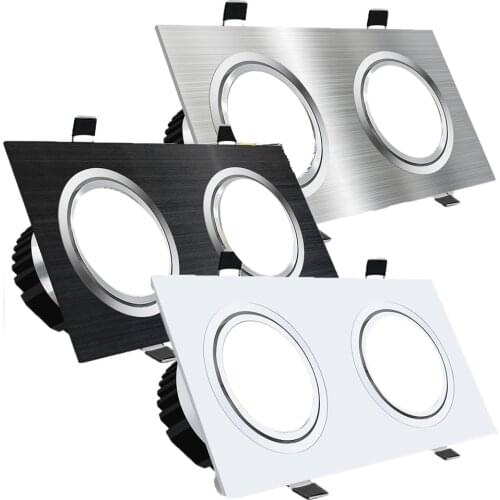 Square Dimmable Recessed LED Downlights 14W 18W 24W COB LED Ceiling Lamps AC85-265V LED Ceiling Spot Lights Indoor Lighting