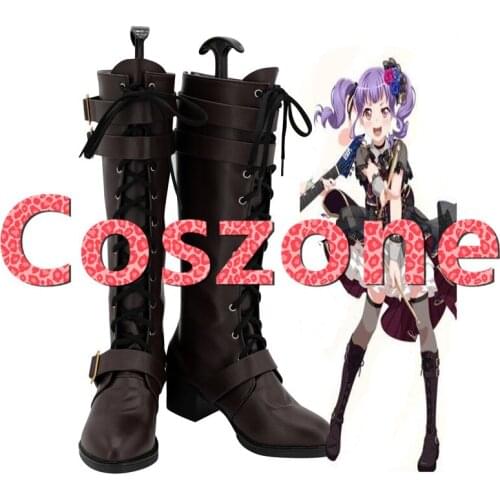 BanG Dream! 7th-LIVE Roselia Cosplay Shoes Boots Halloween Cosplay Costume Accessories
