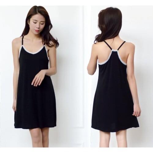 Spring and Summer plus size womens clothing base sling plus-sized plus sizemmModal lace stitching sexy beauty back hip skirt