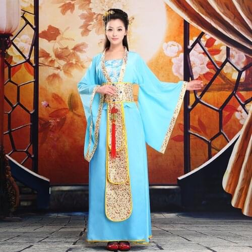 Women Chinese Traditional Costume Female Chinese Folk Costume Female Hanfu Princess Ancient Dance Costume For Cosplay Clothes 89