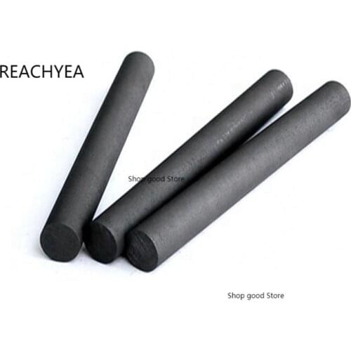 1Pc Length 200mm 300mm400mm High-purity graphite rod graphite carbon high-temperature conductive graphite rod graphite electrode