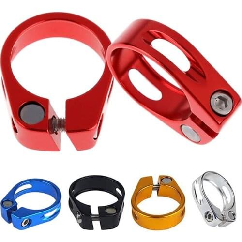 2 pcs 31.8mm Aluminum Tube MTB Bike Bicycle Saddle Seat Clamp Fit for 27.2mm Seatpost Cycling Parts