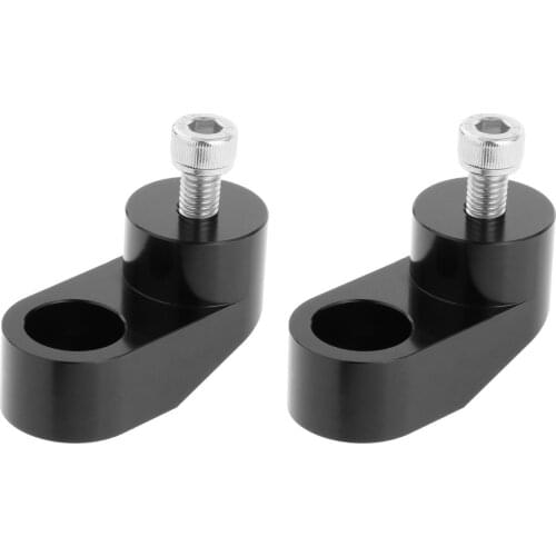 2x Motorcycle Bike Billet Adjustable Mirror Mount Risers Kit Side View Mirror Riser Fits for Polaris Slingshot 2015-2020