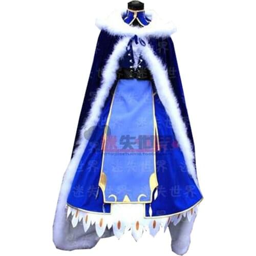 2018 Saber Cosplay Costume Artoria Pendragon Saber Cosplay Fate Stay Night UBW Fate Zero Sword Cosplay Costume With Cloak