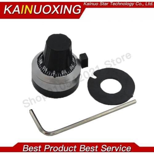 5pcs s WXD3-13 3590S 4mm 6mm 6.35mm Potentiometer Precise Dial knob lockable Hat new original
