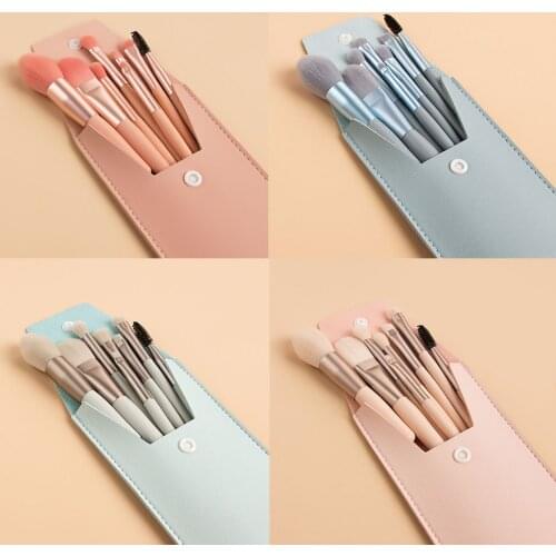 8Pcs Makeup Brushes Set Cosmetic Eye Shadow Foundation Blush Blending Makeup Brushes Wholesale