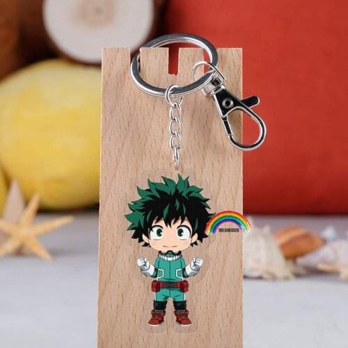 Anime My Hero Academia Cosplay Prop Accessories All Might Midoriya Izuku Todoroki Shoto Bakugou Katsuki Keychain Key Ring