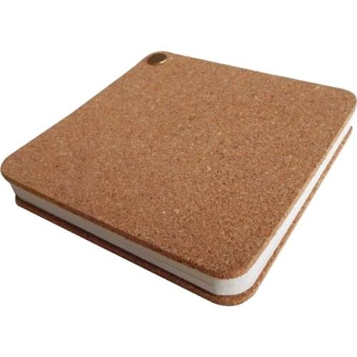 10pcs/set Cork Wood Phellem Notepad Yellow Cork Wood Notebook Loose Leaf 60 Sheets Recycle Paper Memo Pads Note Pads
