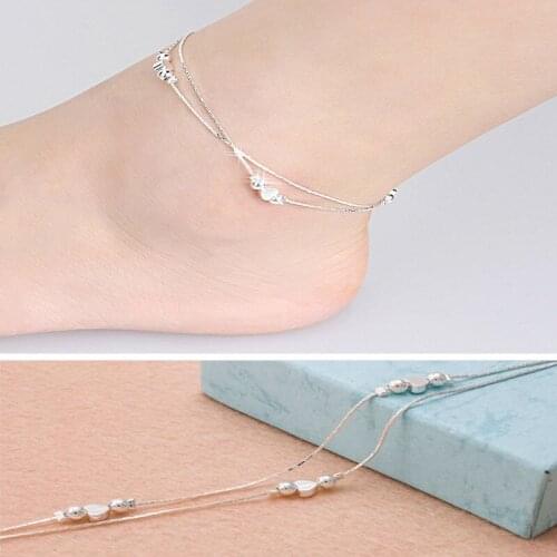 Fashion Heart Chain Anklet Bracelet Barefoot Sandal Beach Foot Jewelry