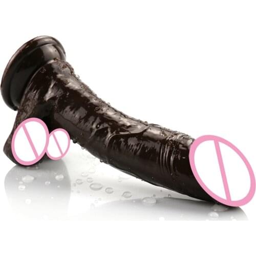 Erotic Soft Jelly Dildo Realistic Bullet Anal Crystal Dildo Strap on Big Penis Suction Cup Toys for Adult Sex Toys for Woman