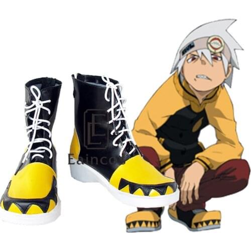 Anime Soul Eater Souleater Short Boots Cosplay Party Shoes Custom Made