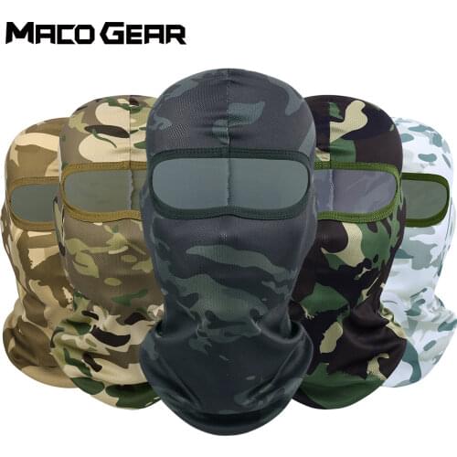 Summer Tactical Mask Camo Balaclava Camouflage Full Face Scarf Sports Cycling Ski Hiking Snowboard Paintball Army Helmet Cap Men