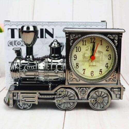 Locomotive model alarm clock retro style student dormitory creative decoration alarm clock