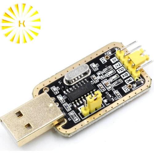 CH340 module instead of PL2303 , CH340G RS232 to TTL module upgrade USB to serial port in nine Brush small plates Connector