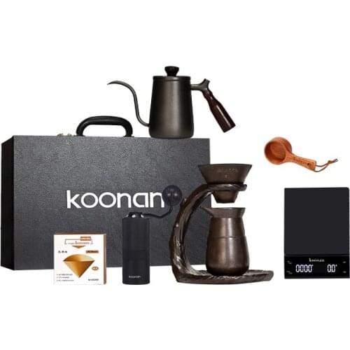 TT Hand Made Coffee Maker Set Entry-Level Household Drip Hand-Grinding Coffee Machine Gift Box Portable Coffee Appliance