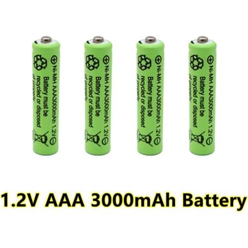 2021 New 3000mAh 1.2V AAA NI-MH Rechargeable Battery For Flashlight Camera wireless mouse toys Pre-Charged Batteries
