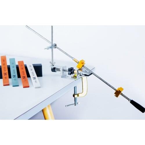 New KME knife sharpener sharpening system Edge pro sharpener with 4pcs whetstone Outdoor tool grinding