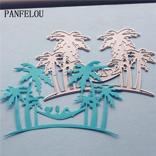 PANFELOU Metal craft The coconut hammock paper die cutting dies for Scrapbooking/DIY Easter wedding Halloween cards